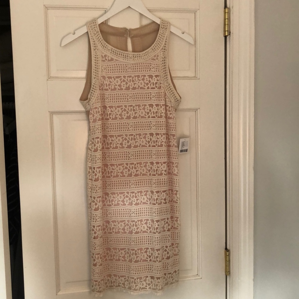 Urban outfitters off white lace bodycon dress